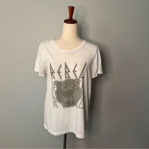 Vintage Canvas White T Shirt size S